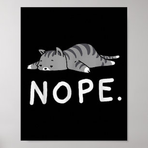 Póster Woot Nope Cat