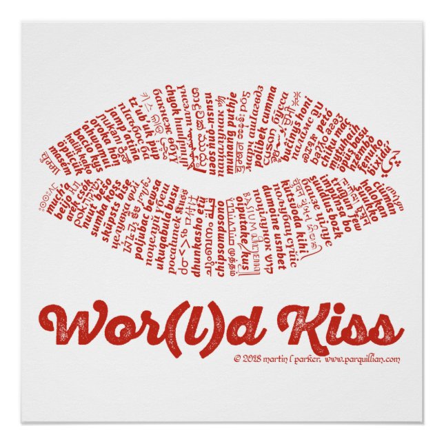 Poster Wor(l)d Kiss (Anverso)
