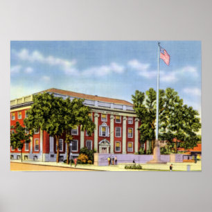 Póster Worcester Massachusetts Lincoln Square Boys Club