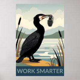 Póster Work smarter poster