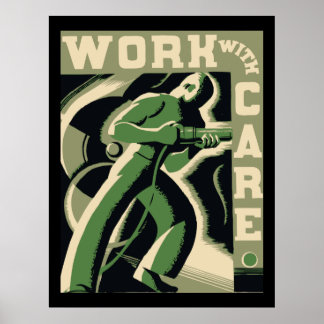 Póster Work With Care