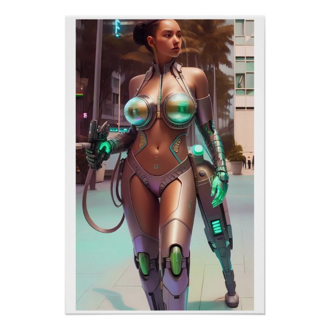 Póster Working with Her Training Leg (Anverso)