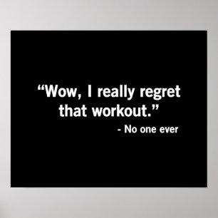 Póster Workout Regret