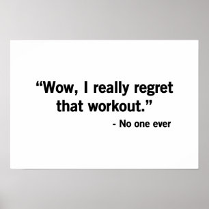 Póster Workout Regret