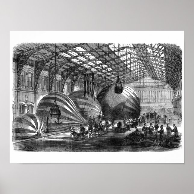 Póster Workshop for the Manufacture of Mail Balloons (Frente)