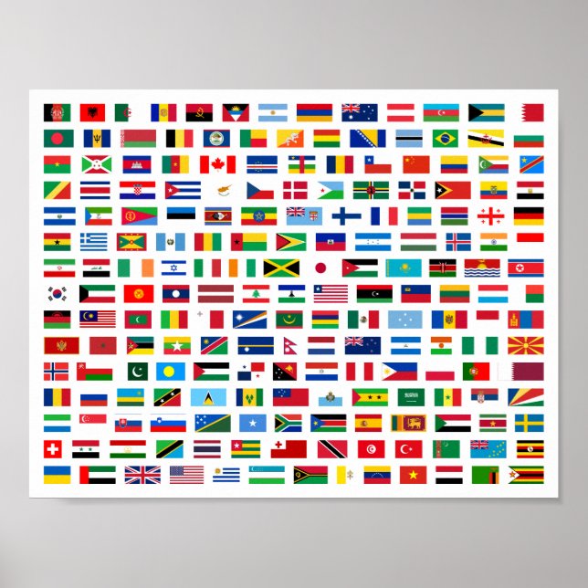 Póster World flags (Frente)