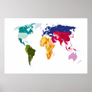 Póster World map