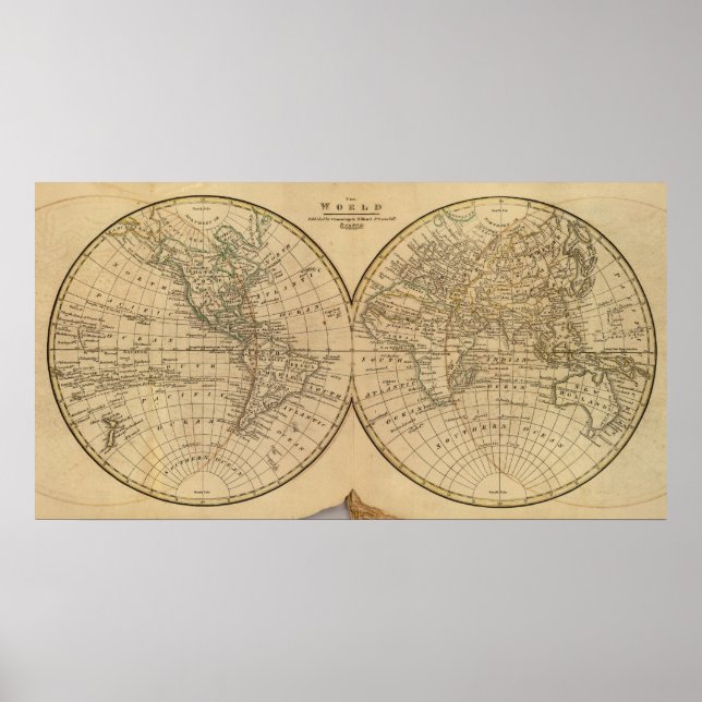 Póster World Map 2 (Frente)