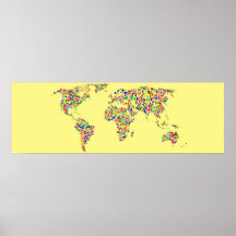 World Map in Fog Filter