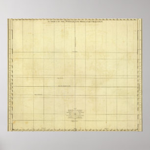 Póster World Map Outline