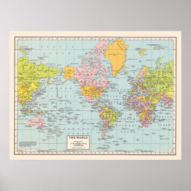 Póster World Map Poster (Frente)