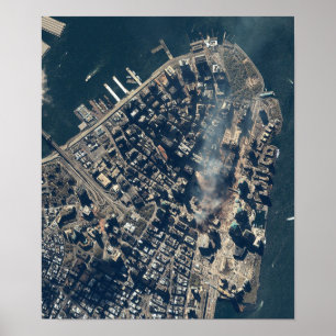 Póster World Trade Center después del 11 de septiembre de