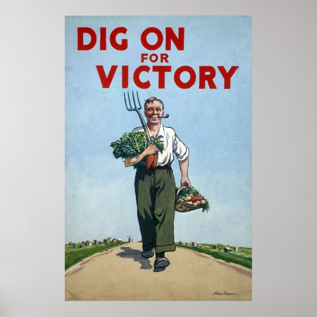 Póster World War II poster - Dig For Victory (Frente)