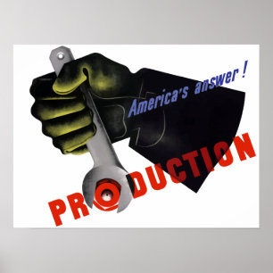 Póster World War Two Production