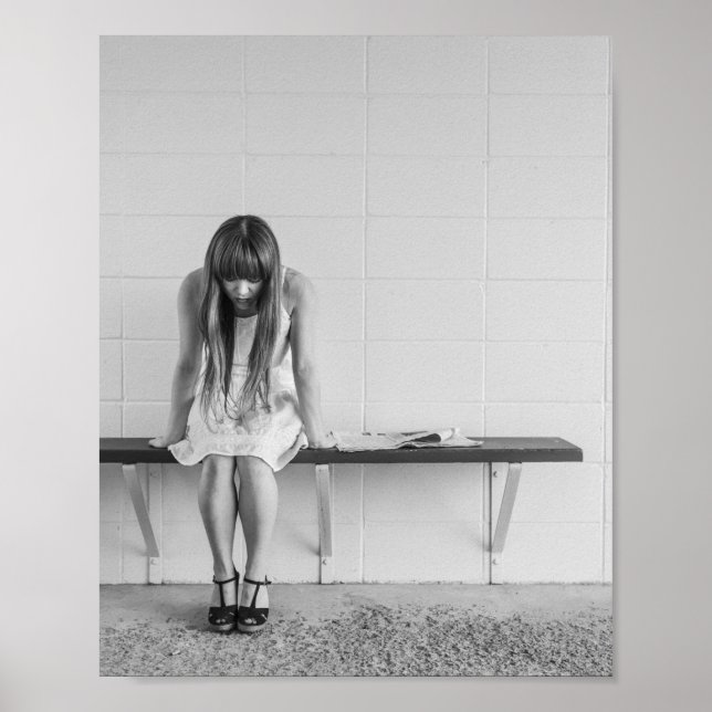 Póster Worried Girl (Frente)