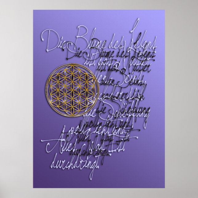 Póster Worte Der Blume Des Lebens (Frente)