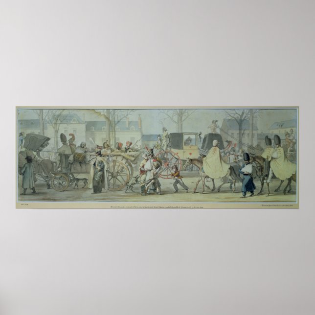 Póster Wounded French Soldiers Entering Paris (Frente)