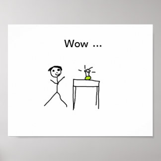 Póster Wow...