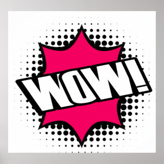 Póster WOW Estilo de Personalizado de la vieja escuela