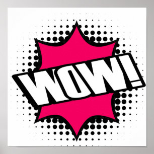 Póster WOW Estilo de Personalizado de la vieja escuela