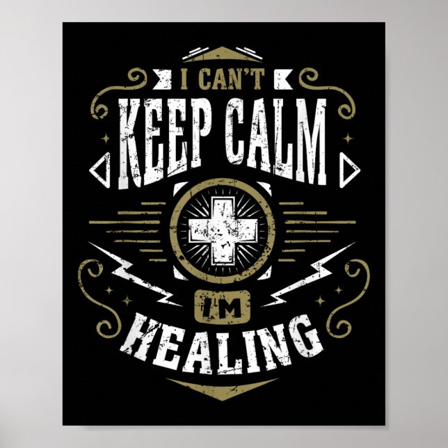 Póster Wow Healer I Can't Keep Calm I'm Gaming  (Frente)