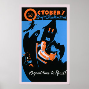 Póster WPA de Vintage de Halloween