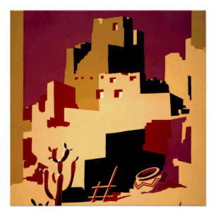 Póster WPA del Suroeste del Pueblo WPA Nacional