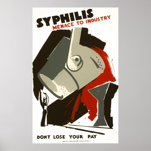 Póster WPA SYPHILIS POSTER c. 1938 (Frente)