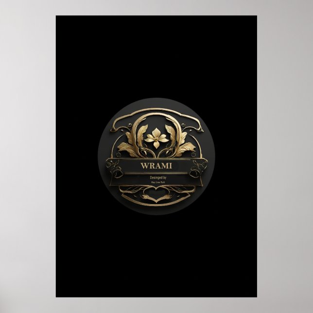 Póster Wrami Logo, Designed by Kay Uwe Rott (Frente)