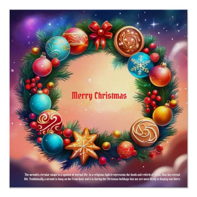 Póster Wreath navidades (Anverso)