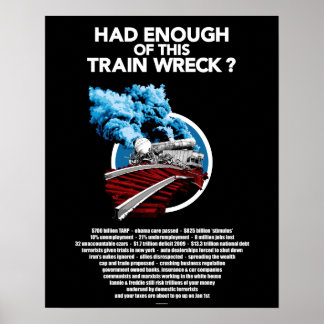 Póster Wreck de tren (16x20)