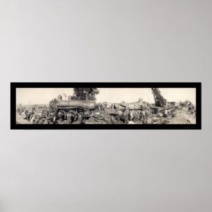Póster Wreck Illinois Photo 1909