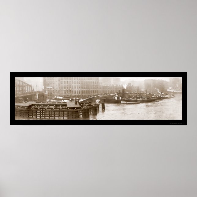 Póster Wreck of Eastland Ship Photo 1915 (Frente)