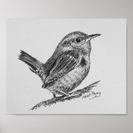 Póster Wren Bird Art Poster