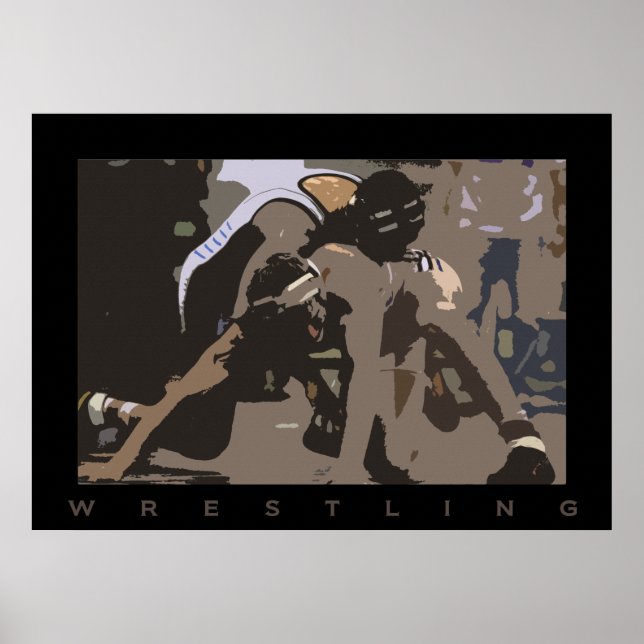 Póster wrestling (Frente)