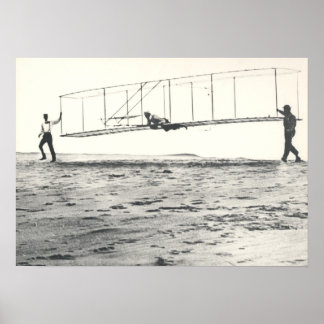 Póster Wright Brothers' Glider Tests
