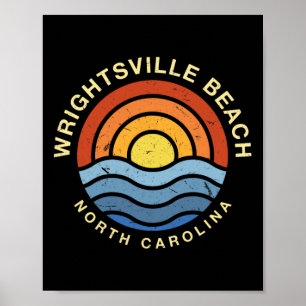 Póster Wrightsville Beach North Carolina Nc Summer Wilmin