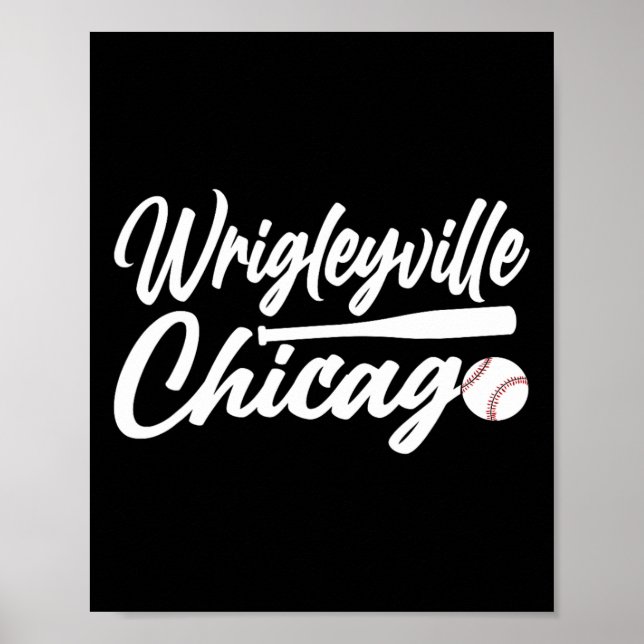 Póster Wrigleyville Chicago Baseball American (Frente)