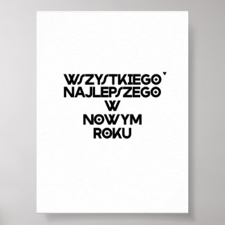 Póster Wszystkiego najlepszego w Nowym Roku - poster
