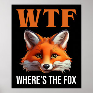 Póster WTF - ¿Dónde está el Zorro?
