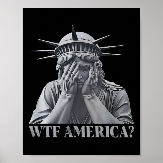 Póster Wtf Estados Unidos Contra La Democracia Y La Polít (Frente)