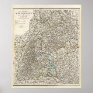 Póster Wurtemberg, Baden