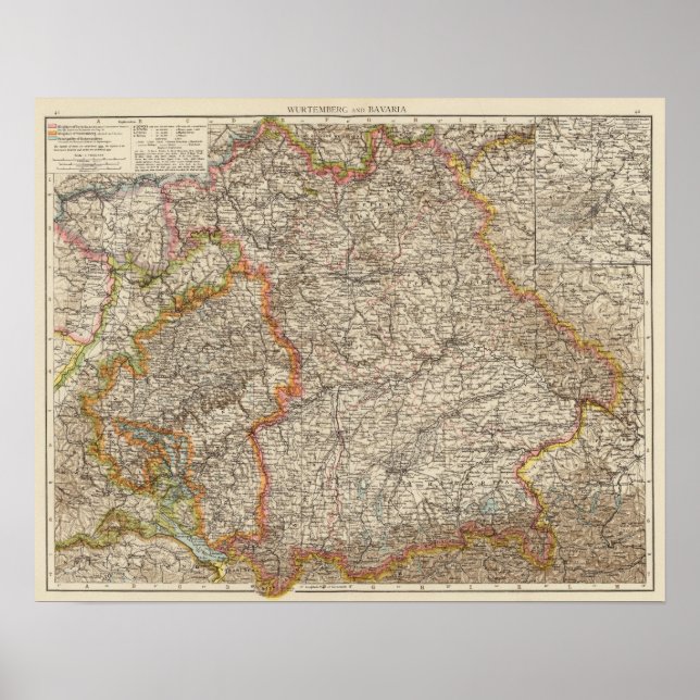 Póster Wurtemberg, Bavaria (Frente)