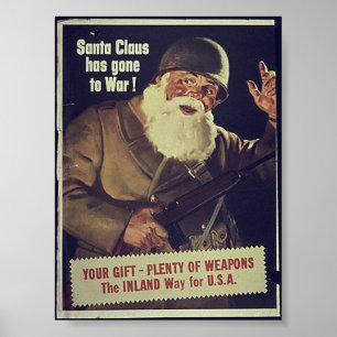 Póster WW1 Santa