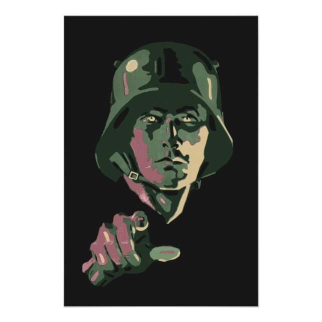 Póster WW2 German Soldier (Anverso)