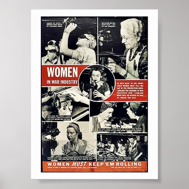 Póster Ww2 Mujeres (Frente)