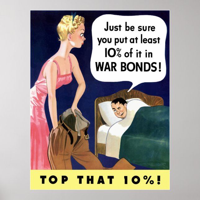 Póster WW2 Poster de bonos de guerra ventilado (Frente)