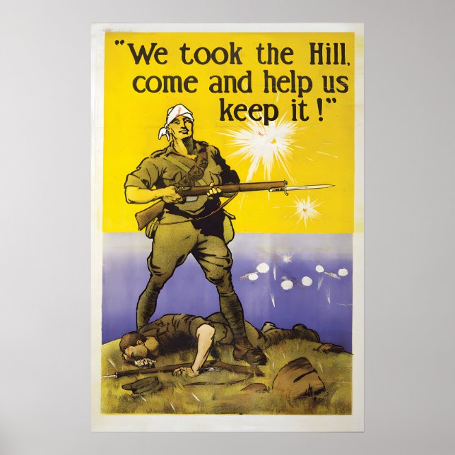 Póster WWI Australian Recruitment Poster We Took The Hill (Frente)