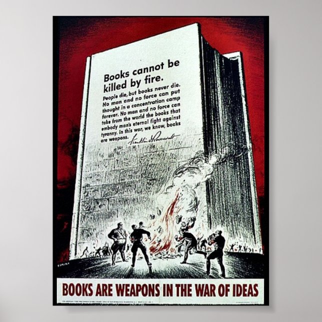 Póster Wwii Books (Frente)