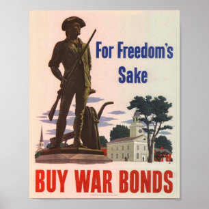 Póster WWII patriotic Poster